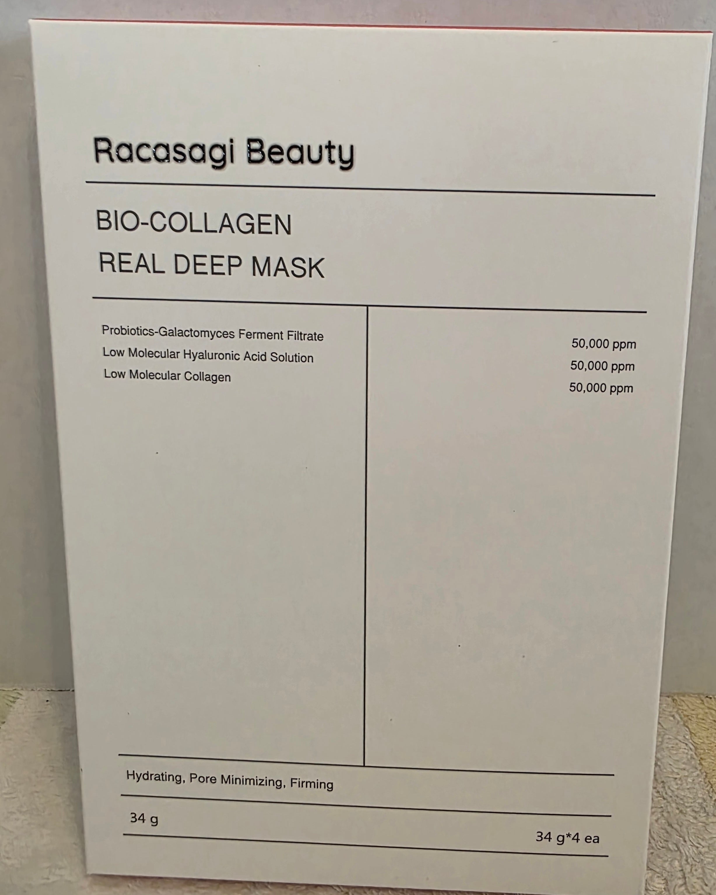 Racasagi Beauty Bio Collagen Face Mask Shrink Pores Deep Hydrating Overnight Mask