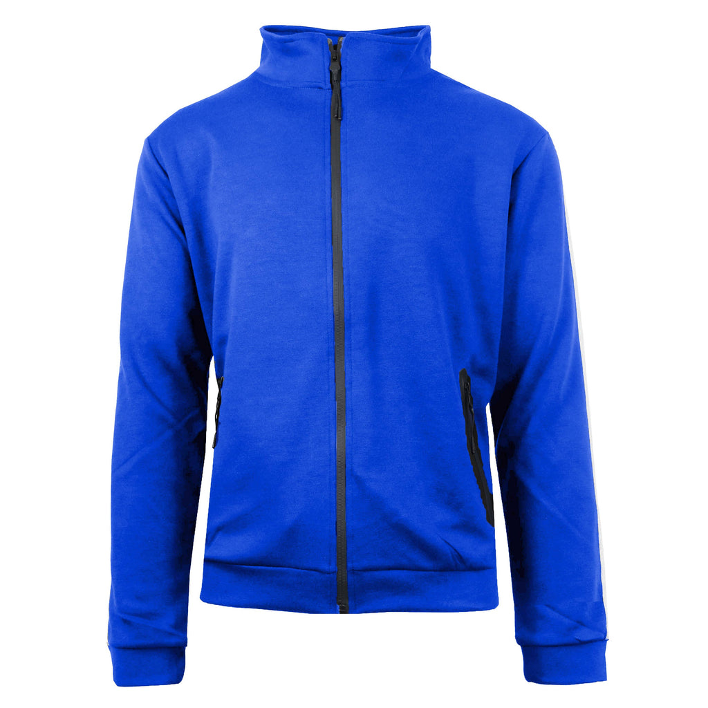 Men's Tech Fleece Sweatshirt And Jogger 2 Piece Set: Royal / M