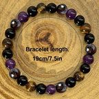 Natural Tiger Eye Imitation Amethyst Smoked Quartz Bracelet Cheap Exquisite Gift Bracelet