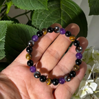 Natural Tiger Eye Imitation Amethyst Smoked Quartz Bracelet Cheap Exquisite Gift Bracelet