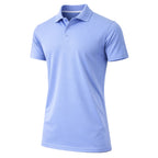 Men's Dry Fit Moisture-Wicking Polo Shirt (S-5XL): Royal / S
