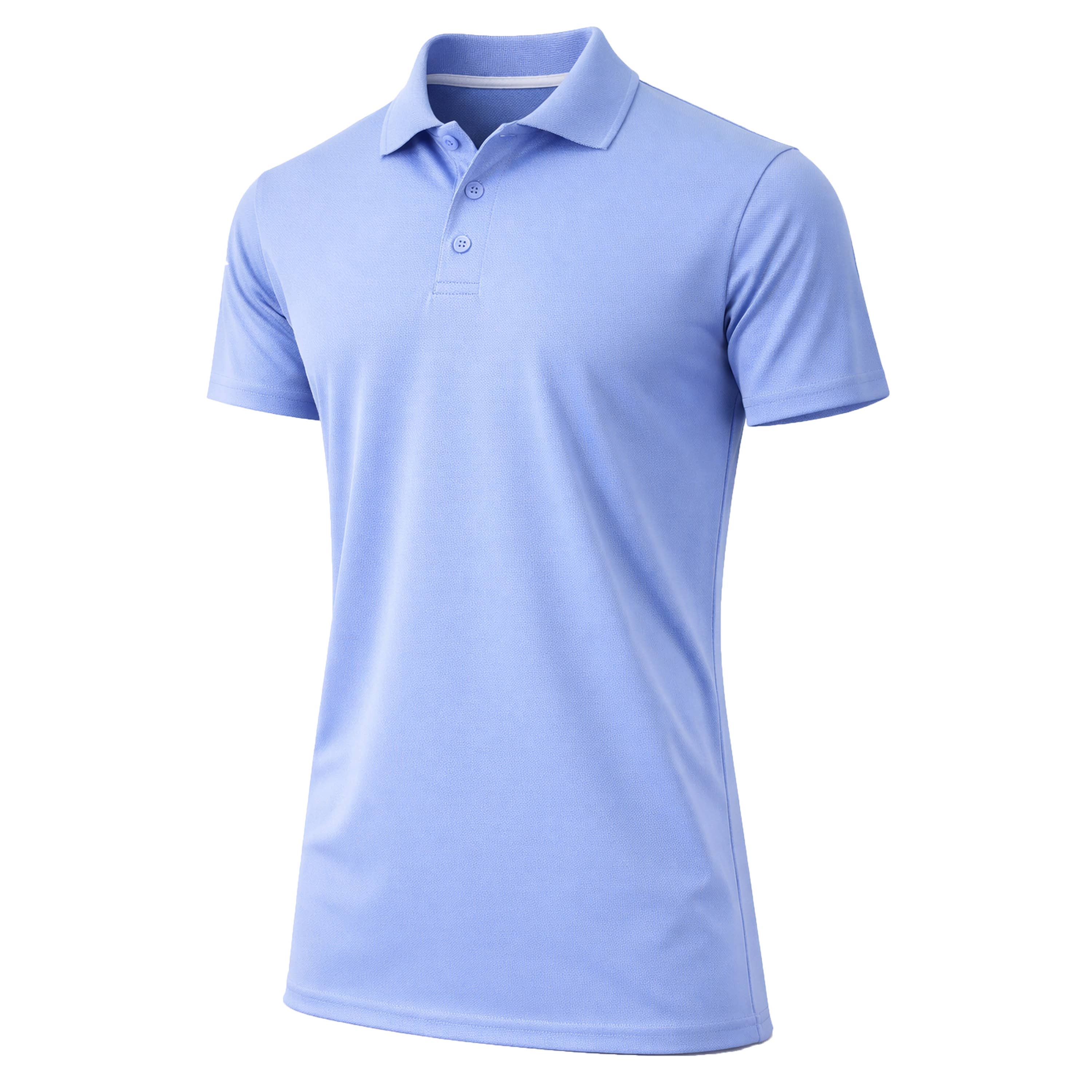 Men's Dry Fit Moisture-Wicking Polo Shirt (S-5XL): Red / L