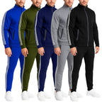 Men's Tech Fleece Sweatshirt And Jogger 2 Piece Set: Royal / XL