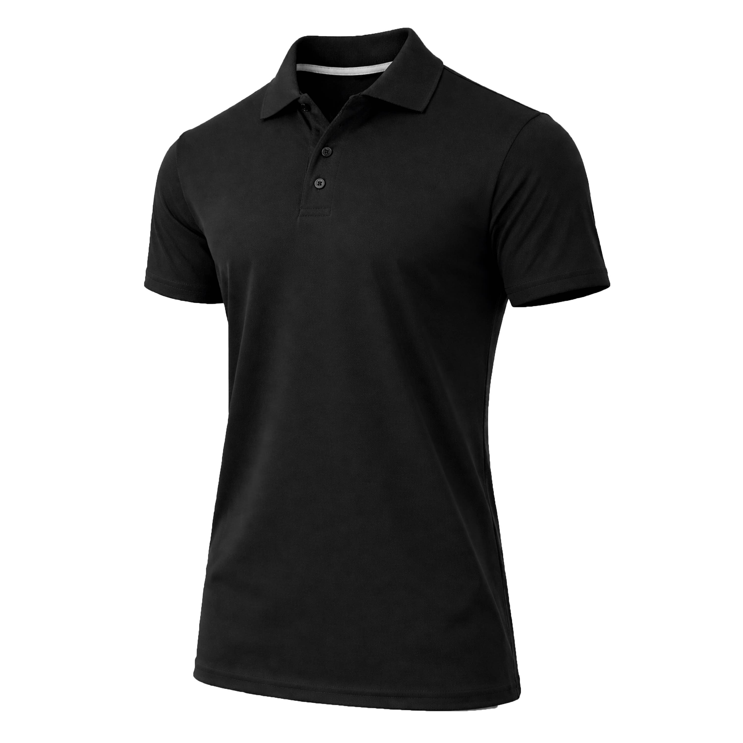 Men's Dry Fit Moisture-Wicking Polo Shirt (S-5XL): Royal / L