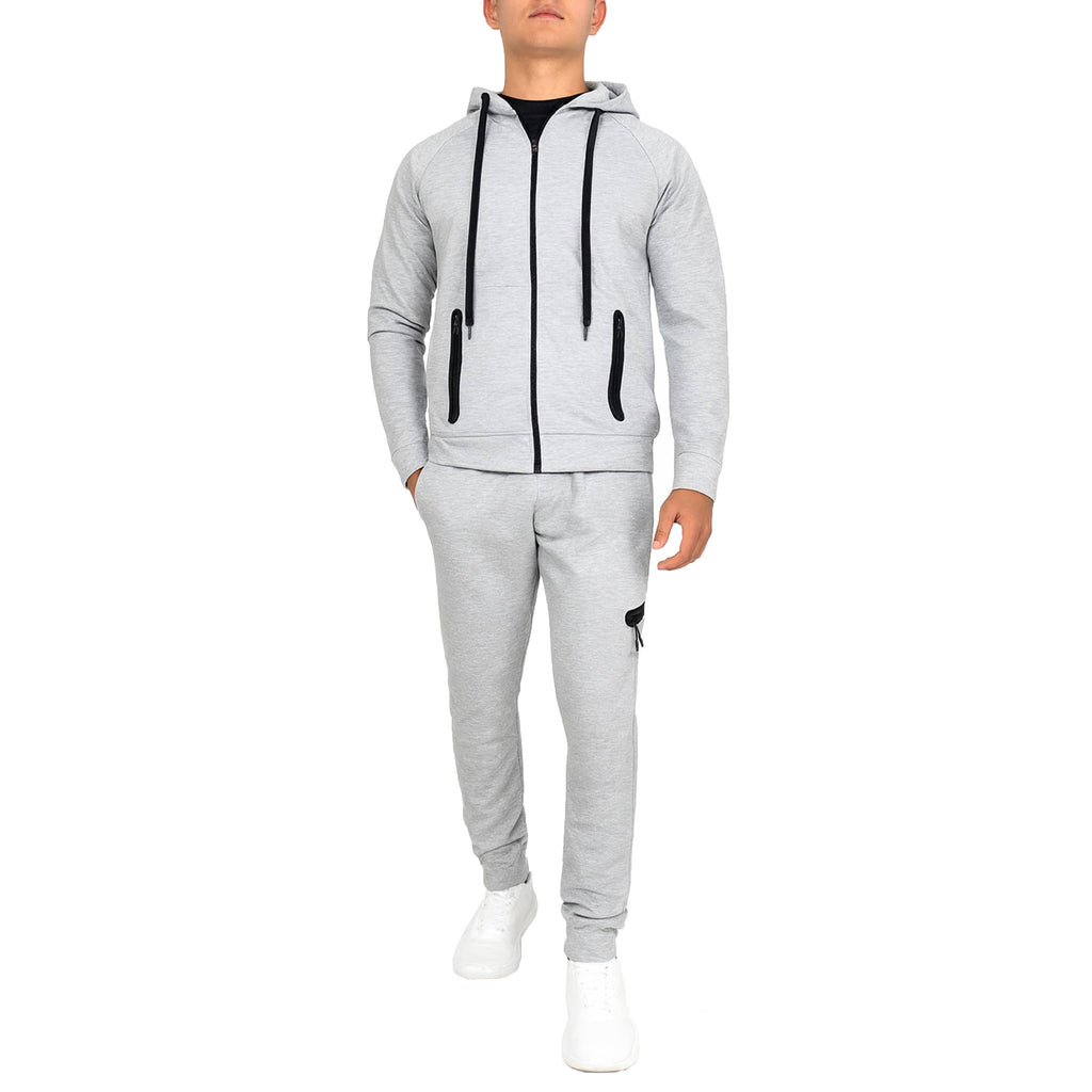 2-Piece Men's Tech Fleece Hoodie & Jogger Set (S-3XL): Black / XL