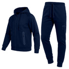 2-Piece Men's Tech Fleece Hoodie & Jogger Set (S-3XL): Black / XL