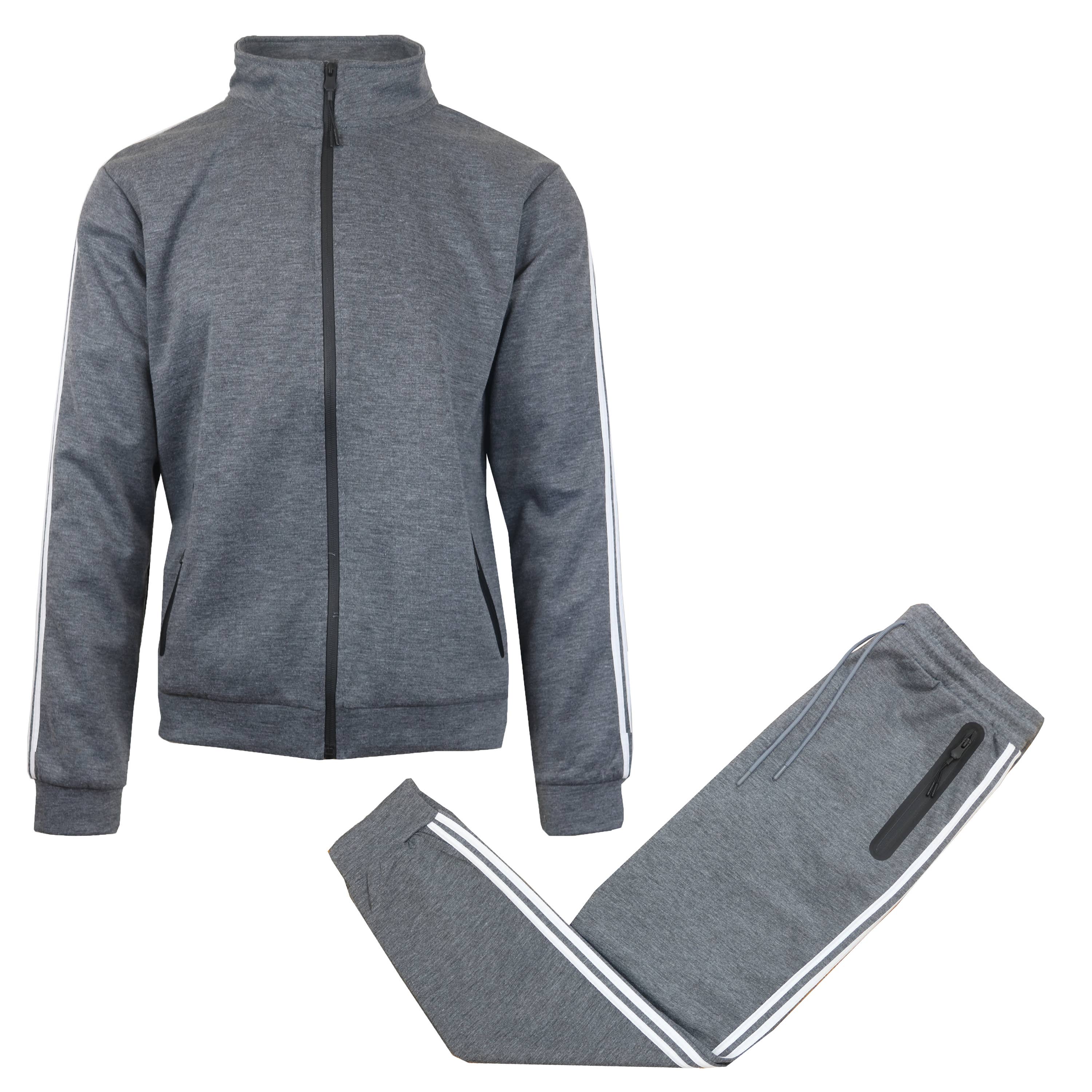 Men's Tech Fleece Sweatshirt And Jogger 2 Piece Set: Royal / L