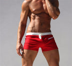 Men's Swim Shorts Swim Trunks Drawstring Mesh Lining Elastic Waist Breathable Quick Dry Board Shorts to Beach Pool Summer Male
