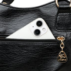 Genuine Brand Leather Women Handbag Luxury Designer Shoulder Crossbody Bags Ladies Purse Messenger Tote Bag Female Commuting Bag