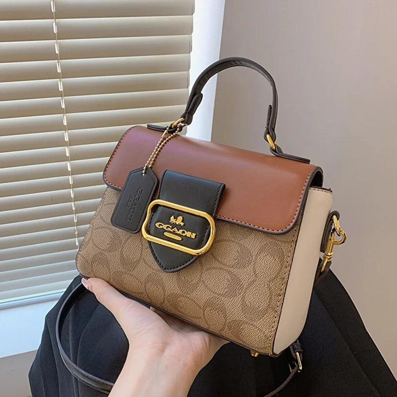 2026 Fashionable women's handbag with a vintage French design, suitable for any occasion as a shoulder or cross-body bag