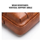 Crossbody Bag Shoulder Bags Vintage Men Handbags Large Capacity PU Leather Bag For Man Tote Bag Motorcycle Shoulder Bag