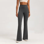 High-end Yoga Leggings Slim Yoga Pants High Waist Wide Leg Pants Bottoms Breathable Gym Casual Sports Bell Leggings Female