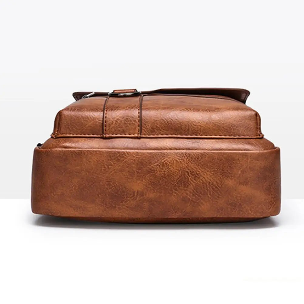 Crossbody Bag Shoulder Bags Vintage Men Handbags Large Capacity PU Leather Bag For Man Tote Bag Motorcycle Shoulder Bag