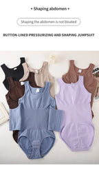 2025 New Bodysuit Shapewear with Zipper Belt Women Tummy Control Fajas Body Shaper Waist Trainer Slimming Cincher Corset Tops