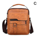 Crossbody Bag Shoulder Bags Vintage Men Handbags Large Capacity PU Leather Bag For Man Tote Bag Motorcycle Shoulder Bag