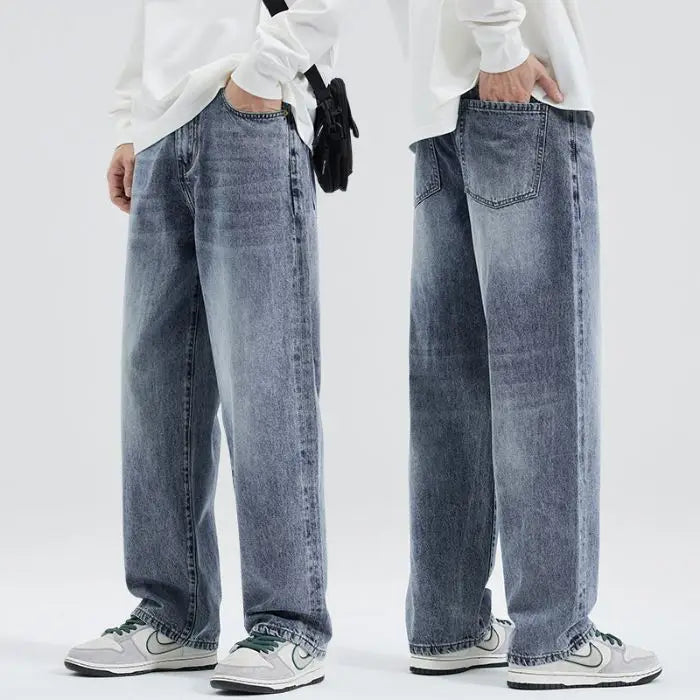 Men's Loose Wide-leg Trendy and Versatile Jeans for Spring Autumn Casual and Versatile Men's Jeans for Man Denim Pant Streetwear