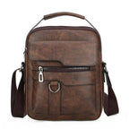 Crossbody Bag Shoulder Bags Vintage Men Handbags Large Capacity PU Leather Bag For Man Tote Bag Motorcycle Shoulder Bag