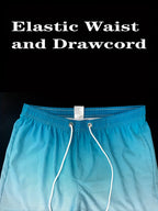 Mens Swim Trunks with Mesh Lining Side Pockets Solid Beach Shorts Quick Dry Lightweight Drawstring Board Shorts Summer Swimwear