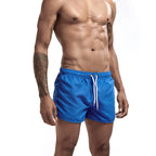 Men's Board Shorts Swim Trunks Drawstring Solid Color Quick Dry Running Swimming Pool Classic Casual Sport Black Summer Shorts