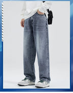 Men's Loose Wide-leg Trendy and Versatile Jeans for Spring Autumn Casual and Versatile Men's Jeans for Man Denim Pant Streetwear