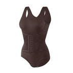 2025 New Bodysuit Shapewear with Zipper Belt Women Tummy Control Fajas Body Shaper Waist Trainer Slimming Cincher Corset Tops