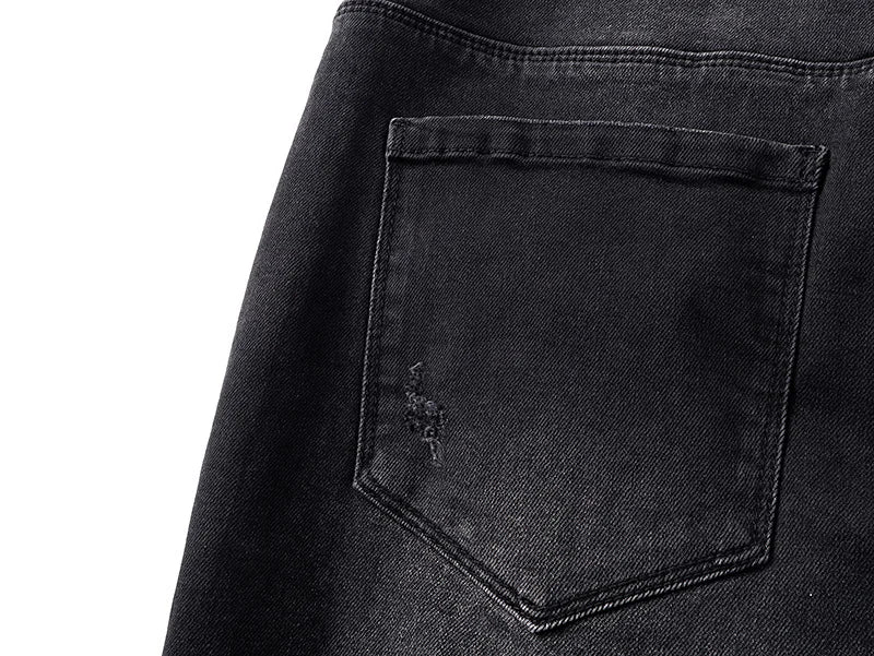 RTA Brand Men's Slim Fit Paint Graffiti Damaged Destroyed Hole Skinny Denim long Trouser Jeans Pants Streetwear