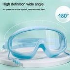 Outdoor Swim Goggles Waterproof Anti-Fog Wide View Scuba Diving Swimming Glasses with Earplugs Adult Youth Swim Eyewear