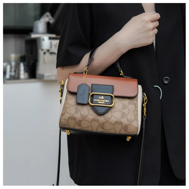 2026 Fashionable women's handbag with a vintage French design, suitable for any occasion as a shoulder or cross-body bag