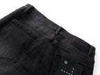 RTA Brand Men's Slim Fit Paint Graffiti Damaged Destroyed Hole Skinny Denim long Trouser Jeans Pants Streetwear