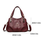 Genuine Brand Leather Women Handbag Luxury Designer Shoulder Crossbody Bags Ladies Purse Messenger Tote Bag Female Commuting Bag