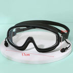 Outdoor Swim Goggles Waterproof Anti-Fog Wide View Scuba Diving Swimming Glasses with Earplugs Adult Youth Swim Eyewear