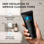 Men Facial Scrub Deep Cleansing Exfoliates Softens Skin Improves Clogged Pores Hydration Formula For Healthy Look 2 In 1