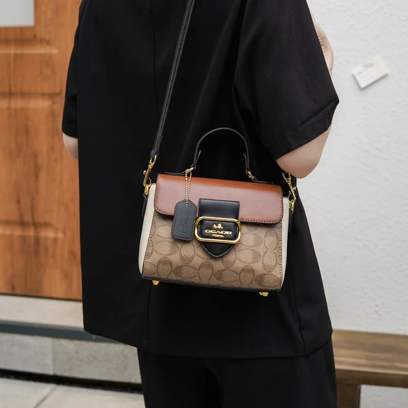 2026 Fashionable women's handbag with a vintage French design, suitable for any occasion as a shoulder or cross-body bag
