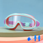 Children's swimming goggles; anti-fog and anti-ultraviolet; wide-angle swimming goggles; waterproof children's pool glasses; sui