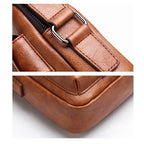 Crossbody Bag Shoulder Bags Vintage Men Handbags Large Capacity PU Leather Bag For Man Tote Bag Motorcycle Shoulder Bag