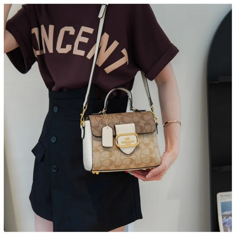 2026 Fashionable women's handbag with a vintage French design, suitable for any occasion as a shoulder or cross-body bag
