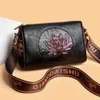 Casual Women Handbag Soft Leather Shoulder Crossbody Bags for Women 2024 New Fashion Print Ladies Messenger Tote Bag