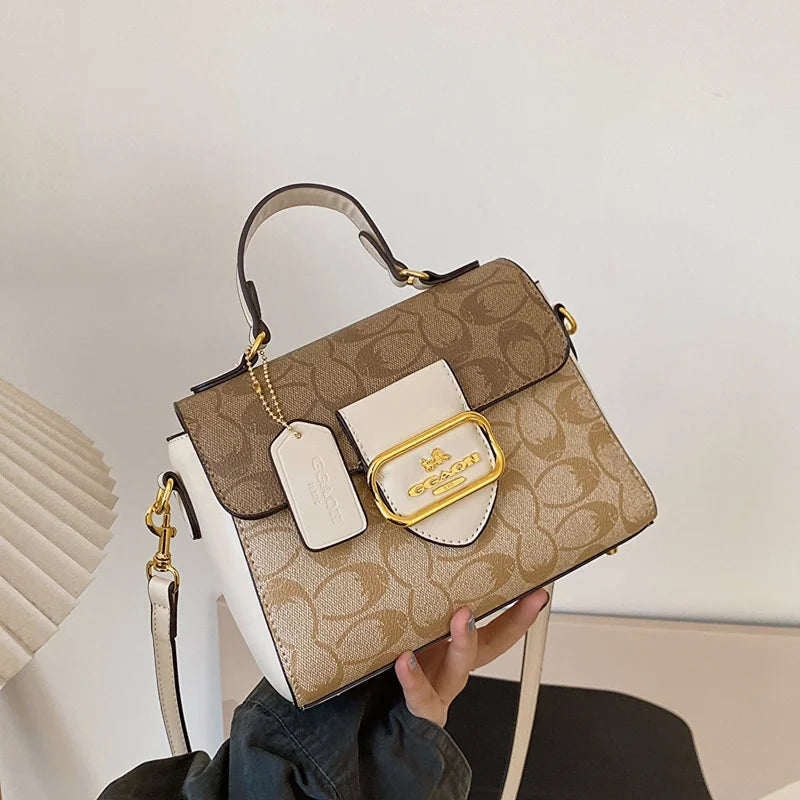 2026 Fashionable women's handbag with a vintage French design, suitable for any occasion as a shoulder or cross-body bag