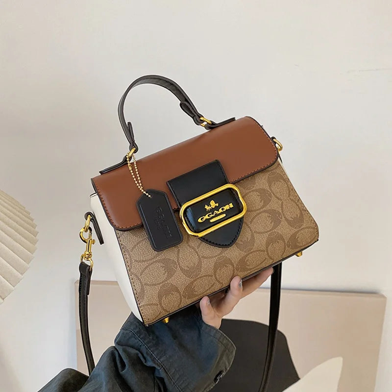 2026 Fashionable women's handbag with a vintage French design, suitable for any occasion as a shoulder or cross-body bag