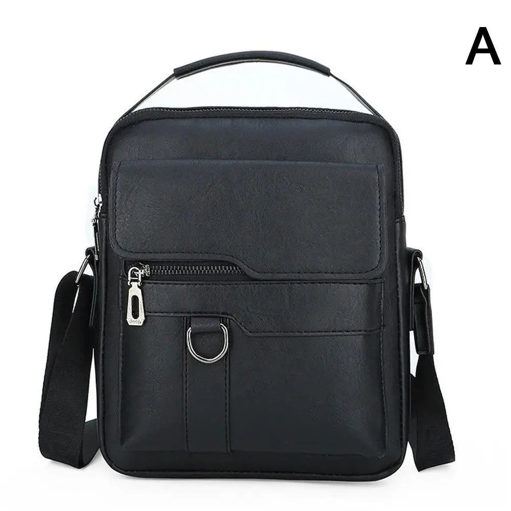 Crossbody Bag Shoulder Bags Vintage Men Handbags Large Capacity PU Leather Bag For Man Tote Bag Motorcycle Shoulder Bag
