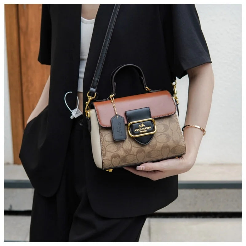 2026 Fashionable women's handbag with a vintage French design, suitable for any occasion as a shoulder or cross-body bag