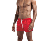 Men's Board Shorts Swim Trunks Drawstring Solid Color Quick Dry Running Swimming Pool Classic Casual Sport Black Summer Shorts