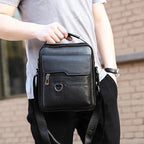 Crossbody Bag Shoulder Bags Vintage Men Handbags Large Capacity PU Leather Bag For Man Tote Bag Motorcycle Shoulder Bag