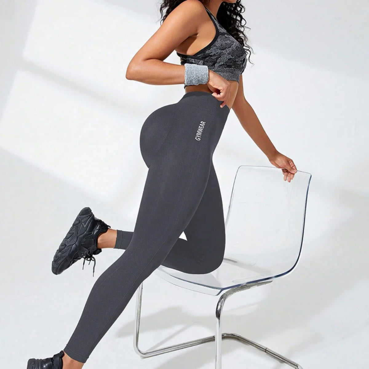 Yoga Leggings for Women High Waisted Soft Tummy Control Slimming Black Yoga Pants Clothing Workout Running Fitness