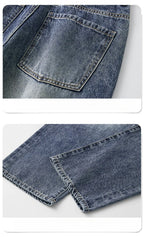 Men's Loose Wide-leg Trendy and Versatile Jeans for Spring Autumn Casual and Versatile Men's Jeans for Man Denim Pant Streetwear