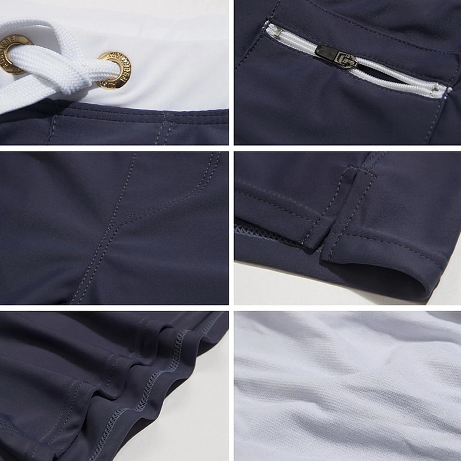 Men's Swim Shorts Swim Trunks Drawstring Mesh Lining Elastic Waist Breathable Quick Dry Board Shorts to Beach Pool Summer Male