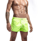 Men's Board Shorts Swim Trunks Drawstring Solid Color Quick Dry Running Swimming Pool Classic Casual Sport Black Summer Shorts
