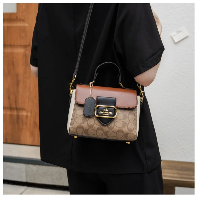 2026 Fashionable women's handbag with a vintage French design, suitable for any occasion as a shoulder or cross-body bag