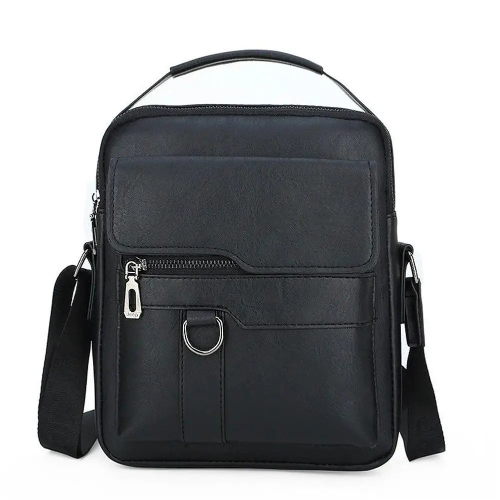 Crossbody Bag Shoulder Bags Vintage Men Handbags Large Capacity PU Leather Bag For Man Tote Bag Motorcycle Shoulder Bag