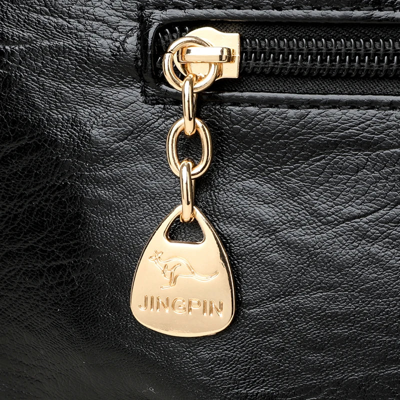 Genuine Brand Leather Women Handbag Luxury Designer Shoulder Crossbody Bags Ladies Purse Messenger Tote Bag Female Commuting Bag